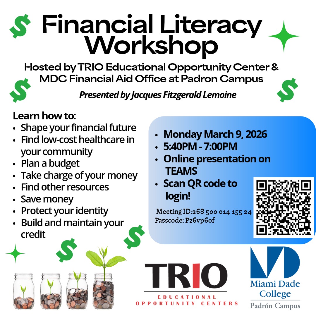 Financial Literacy Workshop Flyer